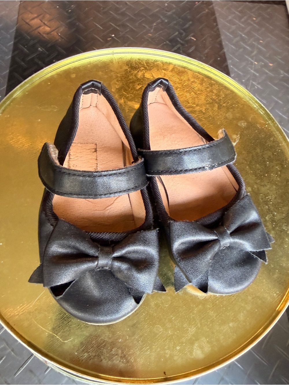 Girls' Black Bow Mary Jane Kids Shoes